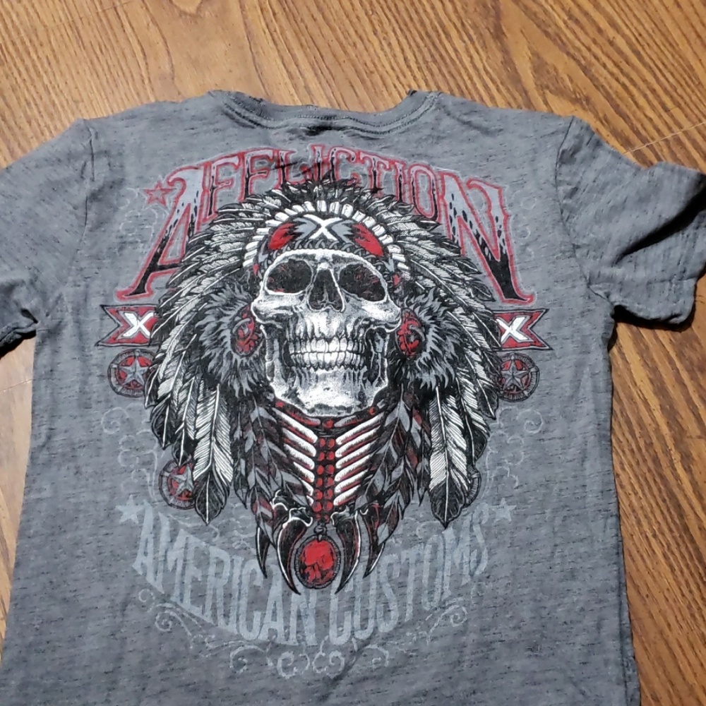 AFFLICTION reversible shirt american customs